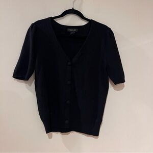 Rachel Zoe Black V-Neck Sweater